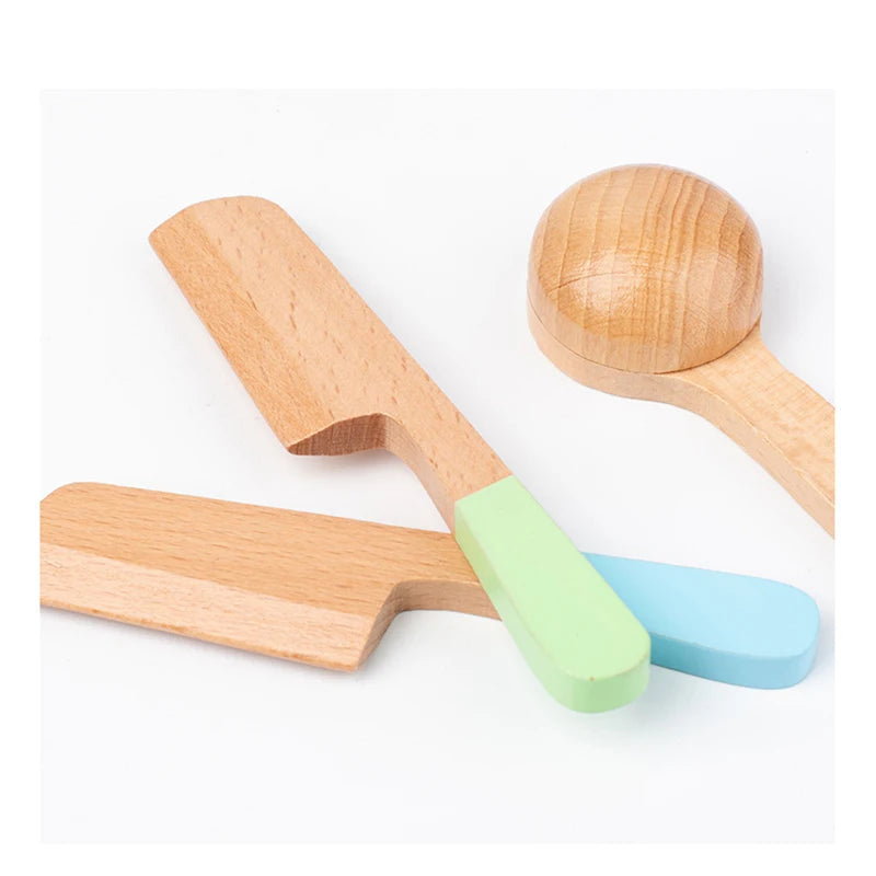 Wooden Toy Play House Early Education Simulation Kitchen Children Cooking Toys Gift Good Vibrations