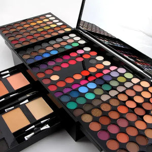 Miss Rose Professional Makeup 194 Color Matte Shimmer Palette Cosmetic Foundation Powder Blush Eyebrow Contouring Beauty Kit Box Good Vibrations