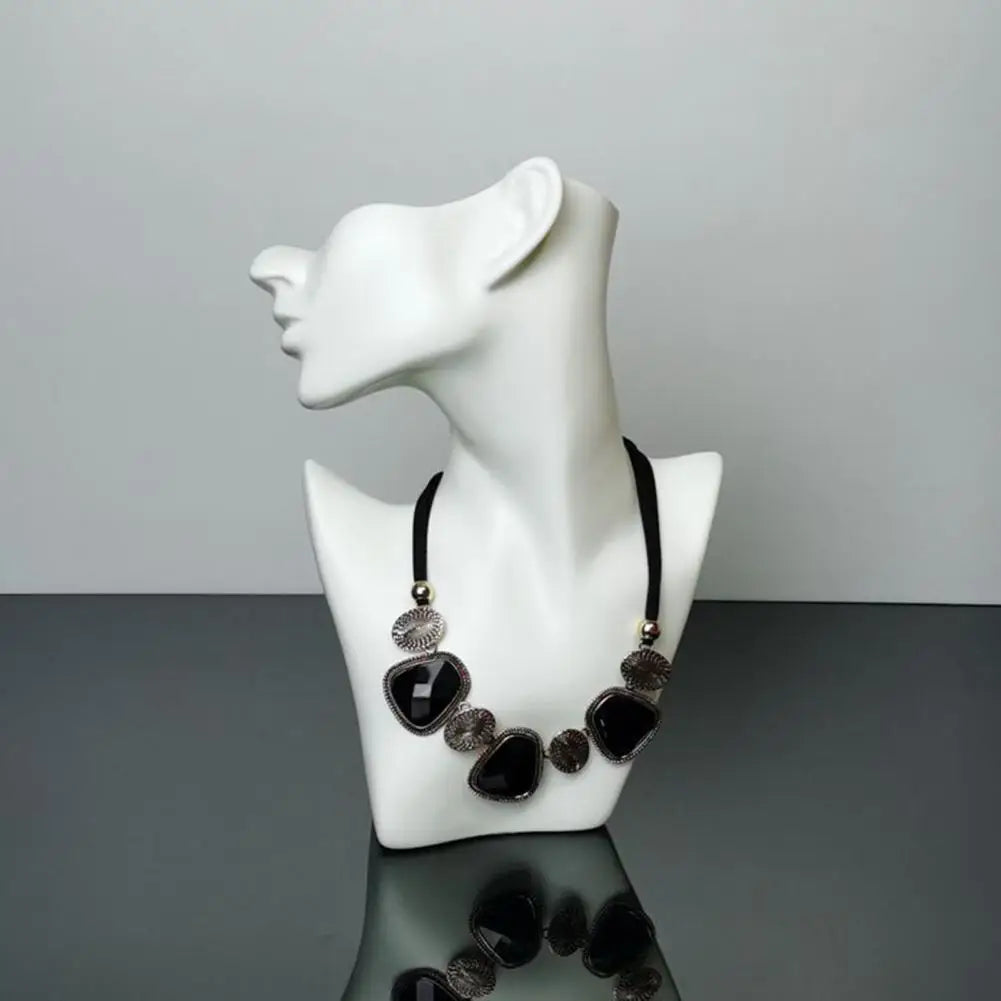 Head Model Face Mannequin Head Jewelry Display Stand Necklace Earring Display Bust Mannequin Head Stand Shop Jewelry Organizer