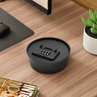 Hidden Key Box with Combination Lock Hidden Safe Small Storage Lockable Box with Code Outdoor Secret Items for Decor Flowerpot Good Vibrations