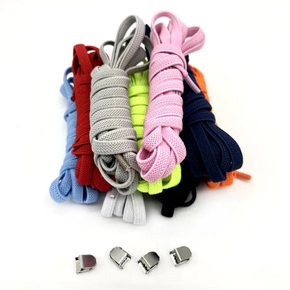 No tie Shoe laces Elastic laces Sneakers Flat Shoelaces without ties Quick Shoelace for Shoes Kids Adult One Size fits All Shoes Good Vibrations