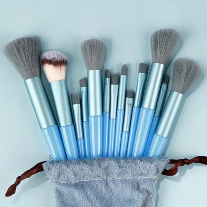 NEW13PCS Makeup Brush Set Eye Shadow Highlighter Concealer Brush Blush Loose Powder Brush Blending Soft Fluffy Women Beauty Tool Good Vibrations