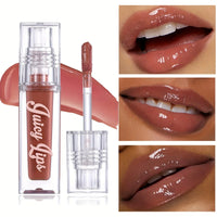 Hydrating Crystal Lip Oil - Plumping & Moisturizing Gloss with Tinted Shades for All Skin Types Good Vibrations