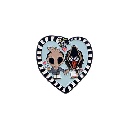 Halloween Accessories Horror Series Enamel Pin Men Women Lapel Pins for Backpack Iron Badges Brooch for Clothes Holiday Gifts Good Vibrations