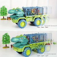 Dinosaur Transport Engineering Truck, Tyrannosaurus Rex Toy Vehicle, , Dinosaur Eggs, Children's Toy Vehicle Good Vibrations