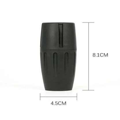 1/12Packs Wine Barrel Shaped Tobacco Grinder Plastic Herb Storage Jar Portable 45*80mm Manual Herb Crusher Smoking Accessories Good Vibrations