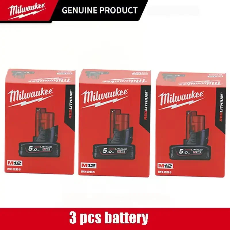 Milwaukee 12V Battery, Comes with Packaging Color Box  12V Battery M12B6 6000mAh  Rechargeable tool battery M12 Hot Promotion Good Vibrations