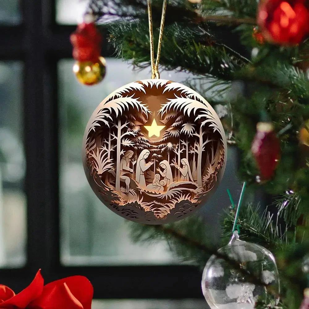 Christmas Tree Pendant Jesus Christ Hanging Ornaments Christmas Tree Ornament Christian Gifts Exquisite Xmas Ornaments Good Vibrations