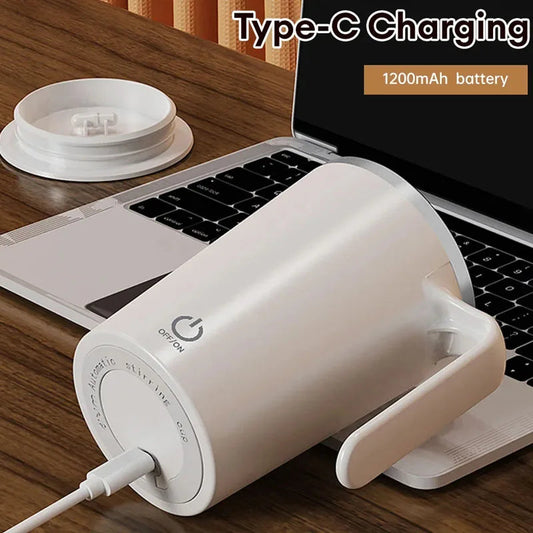 400ml Automatic Stirring Cup Mug Rechargeable Portable Coffee Electric Stirring Stainless Steel Rotating Magnetic Drinking Tools Good Vibrations Adult Super Store