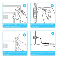 Led Lights for TV 3 Keys Button Control Led Strip USB 5V Tape Lights for TV Backlight Home Party Decoration Flexible Ribbon - Good Vibrations