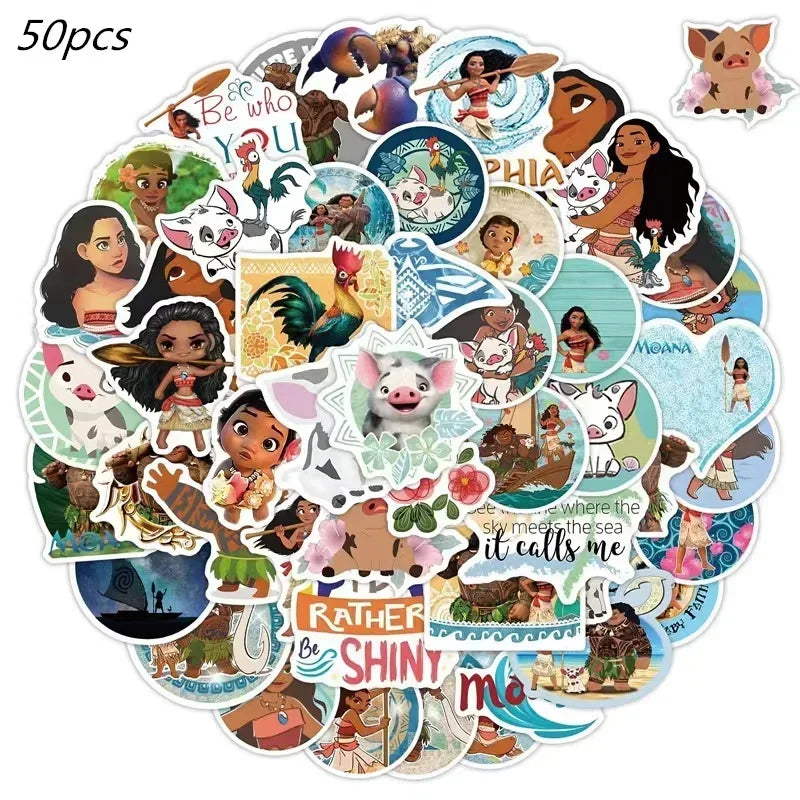 New MINISO Moana Theme Children Birthday Party Disposable Tableware Cup Plate Flag Kids Girls Wedding Party Decoration Supplies Good Vibrations