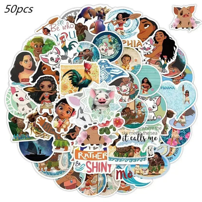 New MINISO Moana Theme Children Birthday Party Disposable Tableware Cup Plate Flag Kids Girls Wedding Party Decoration Supplies Good Vibrations