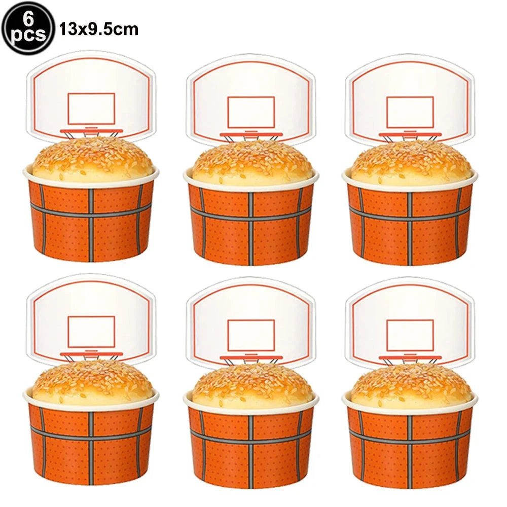 Basketball Happy Birthday Cake Topper Basketball Cupcake Toppers Basketball Theme Boys Birthday Party Cake Decorations Supplies Good Vibrations