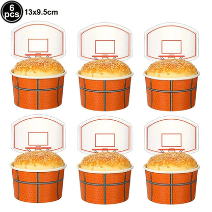 Basketball Happy Birthday Cake Topper Basketball Cupcake Toppers Basketball Theme Boys Birthday Party Cake Decorations Supplies Good Vibrations