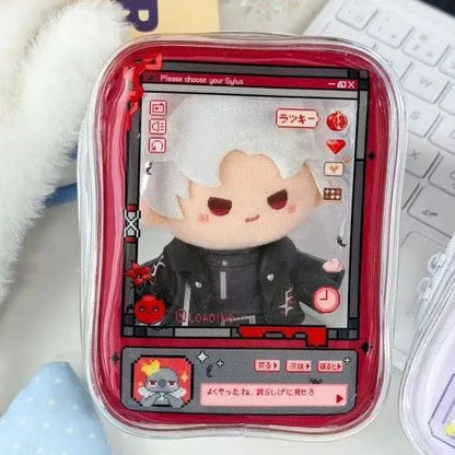 New Fun Creative Prison-themed Itabag Transparent Case For 13cm Doll Portable Clear Keychain Gift Box Collectibles Storage Pouch Good Vibrations