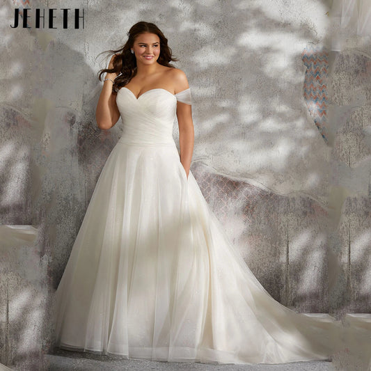 A-Line Wedding Dresses Elegant Tulle Tiered Bridal Gowns Lace Appliques Sleeveless Backless Vestidos De Novia 2025 Customized Good Vibrations