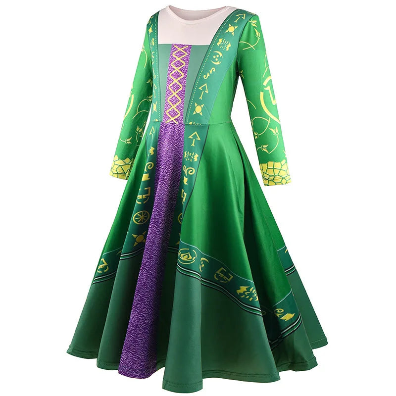 Halloween Party Dress Funny Fantasy Sisters Cosplay Costume Dress Halloween Carnival Party Disguise Suit Outfits Kids clothes Good Vibrations