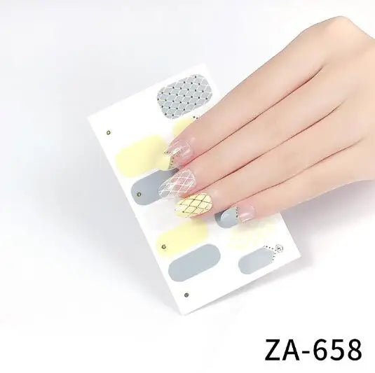 Nail Stickers DIY Decals For Nail Art Wraps Women Beauty Full Cover Nail Manicures Decorations Uñas Postizas Press On Nails Good Vibrations
