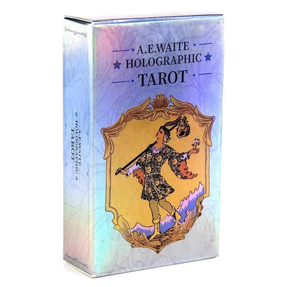 10.3*6cm MagicSeer Rainbow Tarot Cards Decks Tarot Card and Book Sets for Beginners Holographic Tarot Deck Board Game Good Vibrations