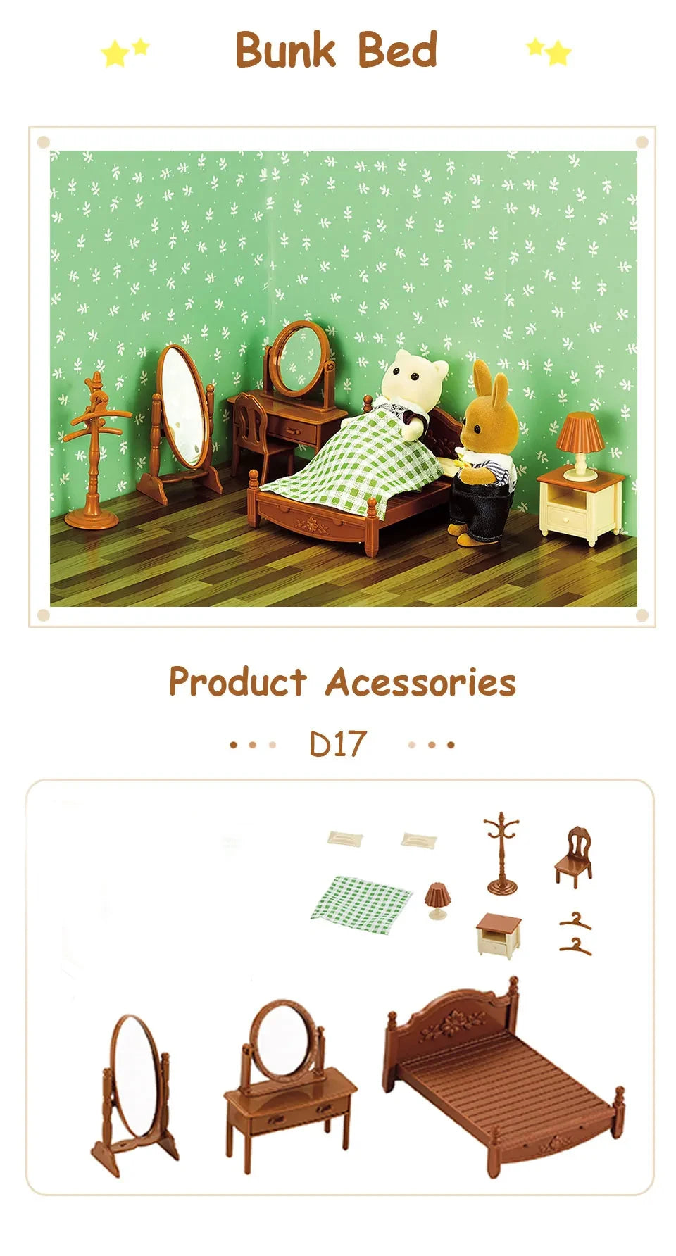 1:12 Miniature Furniture Forest Family Kitchen Toy Dining Table Dollhouse Accessories Bathroom Pretend Play For Girl Gifts Toys Good Vibrations