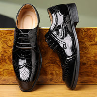 Men's Formal Dress Shoes Oxford Modern Party Tie-up Wedding Office Spring and Autumn Shoes Good Vibrations