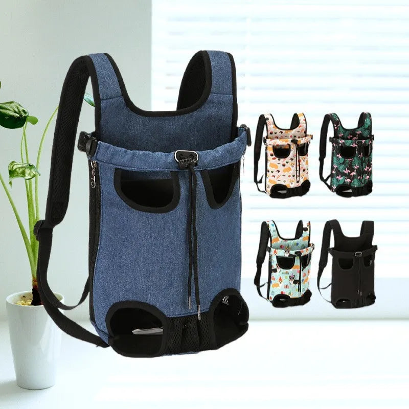 Adjustable Cat Carrier Bag Pet Double Shoulder Backpack Portable Bag Outdoor Travel Camping Hiking Cat Bag Dog Bag Good Vibrations
