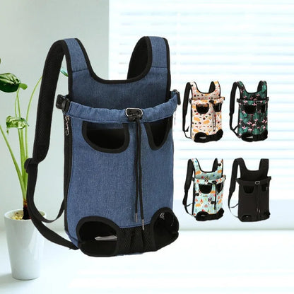Adjustable Cat Carrier Bag Pet Double Shoulder Backpack Portable Bag Outdoor Travel Camping Hiking Cat Bag Dog Bag Good Vibrations