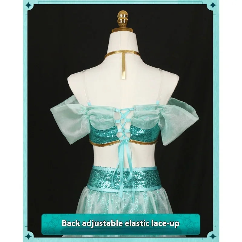 Cosplay Costumes, Adult Performance Costumes, Christmas Ladies' Birthday Parties, Carnival Jasmine Princess Dresses Good Vibrations