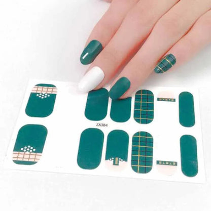 Nail Stickers DIY Decals For Nail Art Wraps Women Beauty Full Cover Nail Manicures Decorations Uñas Postizas Press On Nails Good Vibrations