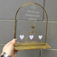 Personalized Wedding Acrylic Thumb Board Wedding Welcome Sign Mirror Acrylic Frame Wedding Party Decor Favor Enrich Your Wedding Good Vibrations