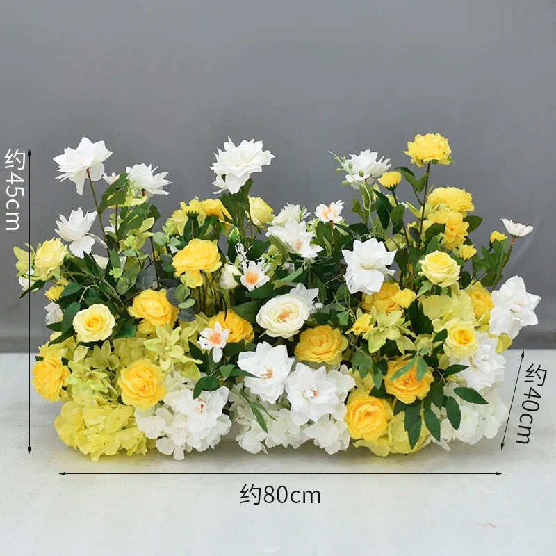 Artificial Flowers Wedding Decoration Welcome Background Floral Art Hanging Flower Row Photo Props Road Leading Flower Ball Chic Good Vibrations
