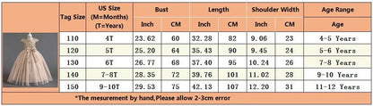 2024 Teen Girls Bridesmaid Flower Dresses for Wedding Elegant Luxury Party Sequin Lace Princess Evening Dress Birthday Prom Gown Good Vibrations