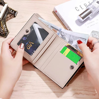 2026 New Women Purse Zipper Green Red Black Female Wallet PU Leather Card Holder Embroidery Ladies Money Bag Good Vibrations