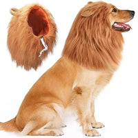 Cute Pet Dog Cosplay Clothes Lion Mane For Dog Costumes Realistic Lion Wig For Medium to Large Dogs With Ear Pet Accessories Good Vibrations