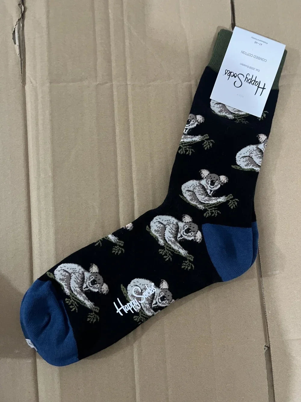Cotton Happy Socks Men's Classic Crew Sock Shoe Size 10 - 13 Soft Good Vibrations