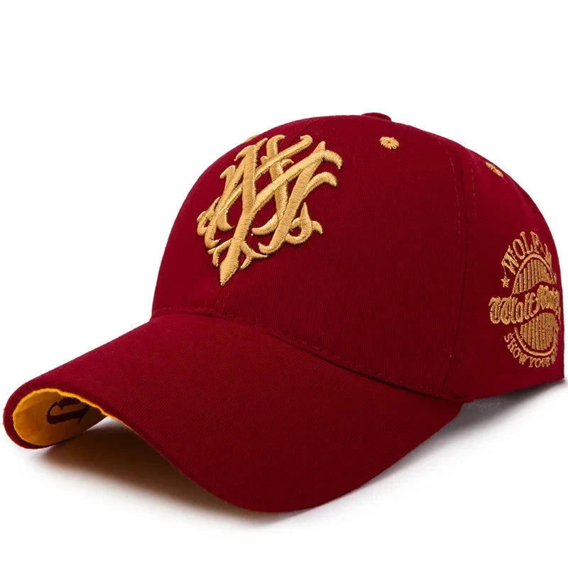 Totem Embroidered Baseball Cap Fashion Men Women Caps Spring And Summer Snapback Hip Hop Hat Adjustable Flame Sun Shading Hats Good Vibrations