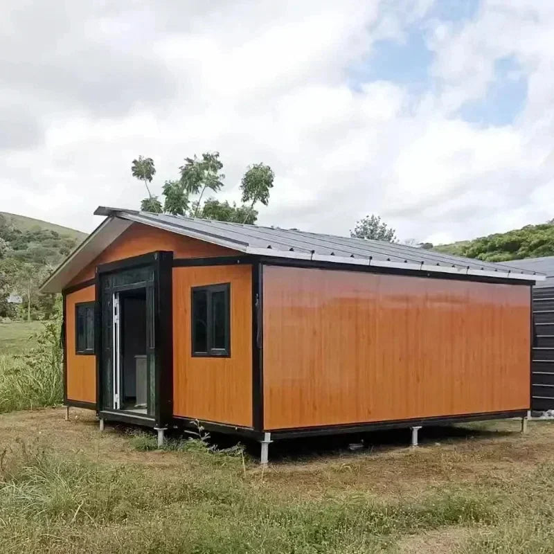 Portable Expandable Container House for Family Leisure with 2-3 Bedrooms, Parent-Child Homestay Venue, 40ft 20ft Tiny House. Good Vibrations