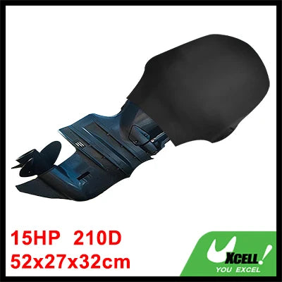 Uxcell Half Motor Engine Boat Cover 15-250HP 210D Oxford Cloth Waterproof Sun Dustproof Marine Engine Protector Cover Good Vibrations