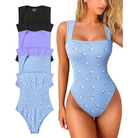 Women Sexy Thread Short Bodysuit Seamless Sleeveless Knited Bodysuit Fitness Yoga Trainning High Elastic Sports Unitard Jumpsuit Good Vibrations