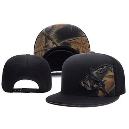 Unisex Helmeted Man Embroidery Hip-hop Hats Spring and Autumn Outdoor Adjustable Casual Baseball Caps Sunscreen Hat Good Vibrations