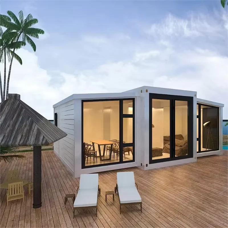 20ft 40ft Expandable Granny Flat Prefabricated Portable Container House Tiny House Prefabricated Foldable Container House Good Vibrations