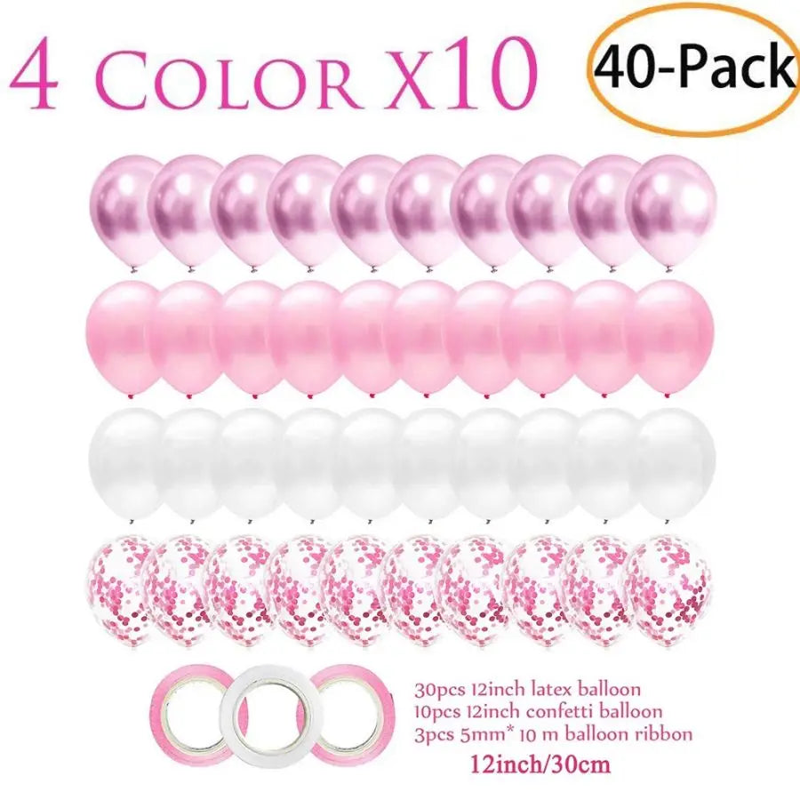 Balloons Wedding Party Supplies Baby Shower Valentine's Day Birthday Pink Happy Anniversary Decoration Girl Latex Child's Day Good Vibrations