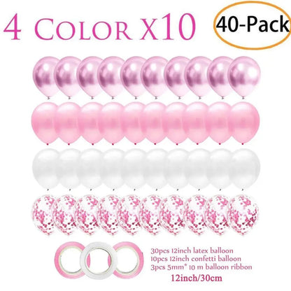 Balloons Wedding Party Supplies Baby Shower Valentine's Day Birthday Pink Happy Anniversary Decoration Girl Latex Child's Day Good Vibrations