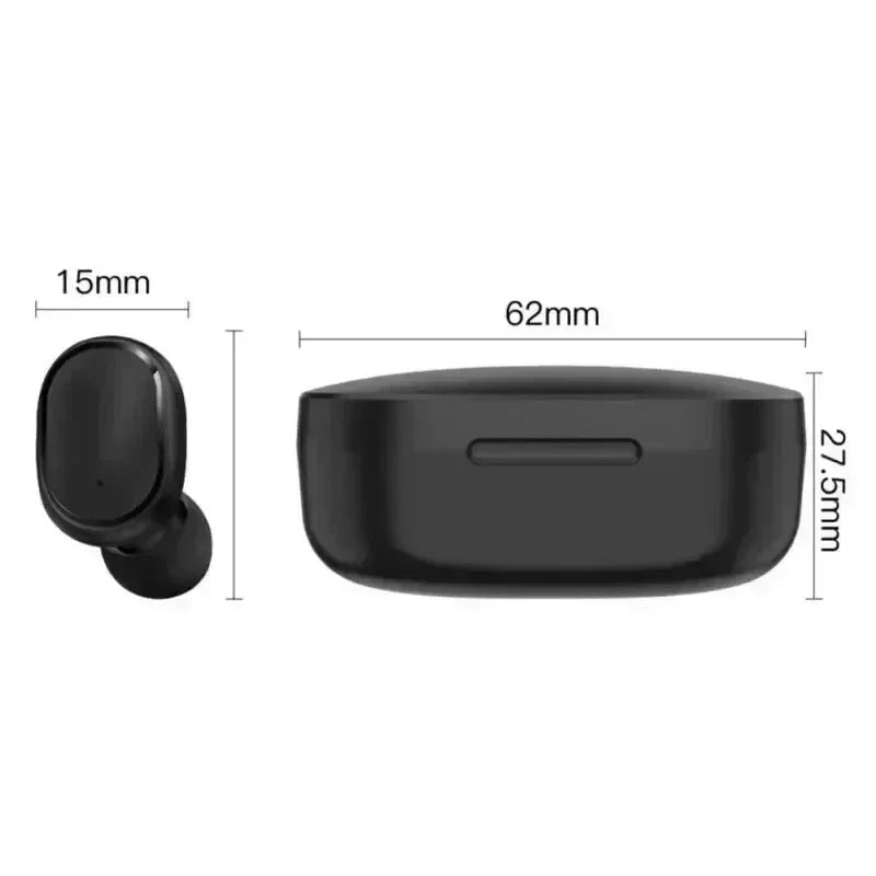 TWS E6S Fone Bluetooth Earphones Wireless Bluetooth Headset Noise Cancelling Headset with Mic Headphones for Xiaomi Huawei Oppo Good Vibrations