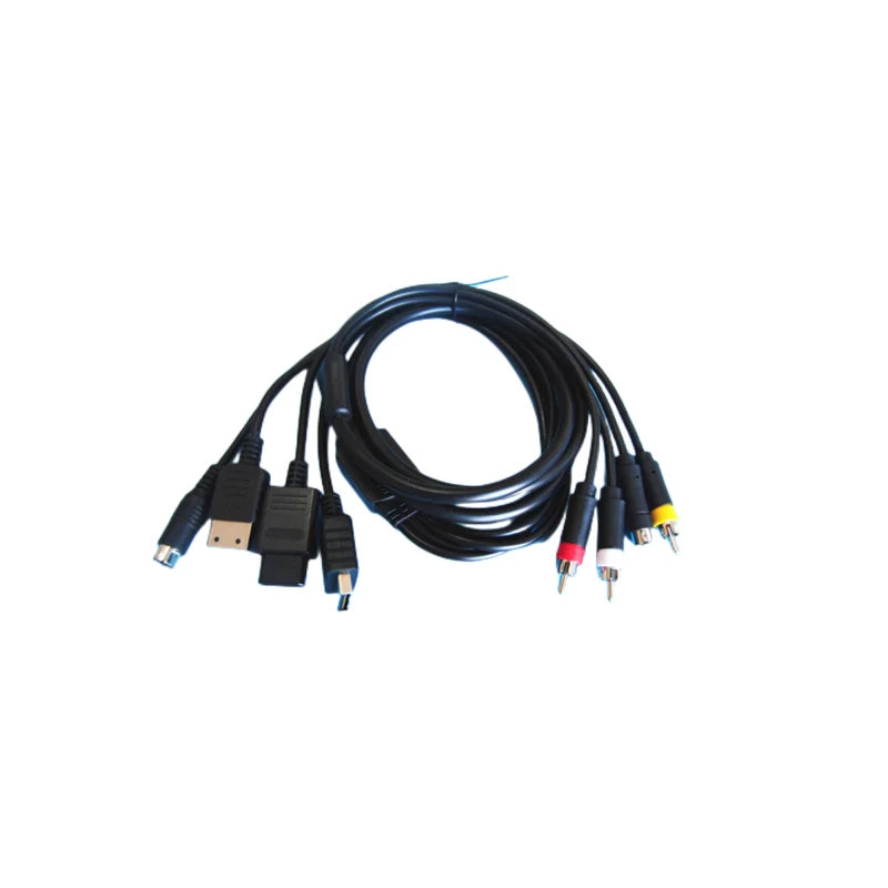 Multi Console Game System S-Video/ AV Cable For N64/PS2/Sega DC128/sega Saturn ss Good Vibrations