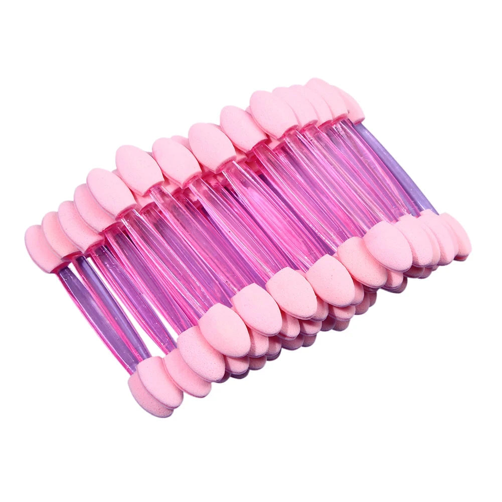 50pcs Eyeshadow Brushes Double Sided Sponge Women Make Up Eye Shadow Brushes Good Vibrations