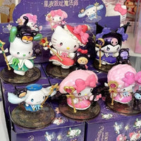 New Sanrio Character Starry Night Party Magician Series Blind Box Toys Hello kitty Melody Kuromi Action Figure Collectible Model Good Vibrations