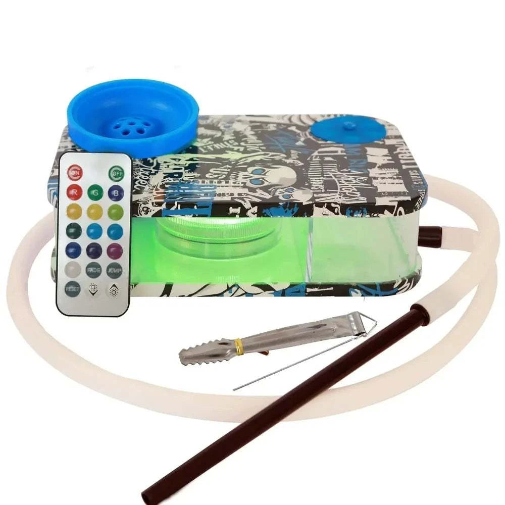 Acrylic Hookah Set with LED Silicone Shisha Bowl