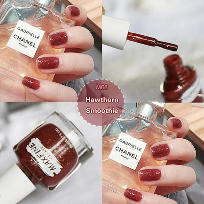 New Nail Polish Quick Dry No-bake Lasting Water-based Tearable Manicure Not Easy To Fade Semi-permanent Varnish Nail Art Good Vibrations
