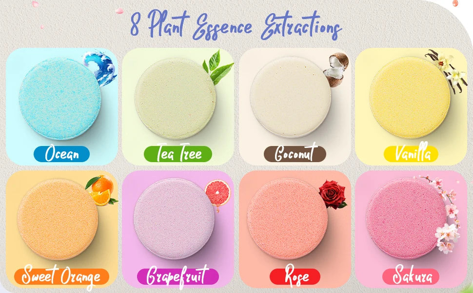 Shower Steamers Aromatherapy -8 Pack, Mothers Day Gifts for Mom, Birthday Gifts for Women Wife Teen Girls, Natural Essential Oil Good Vibrations Adult Super Store